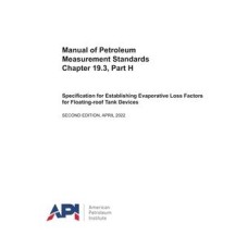 API MPMS Chapter 19.3, Part H