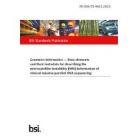 BS PD ISO/TS 4425:2023