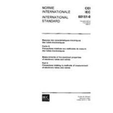 IEC 60151-0 Ed. 1.0 b:1966