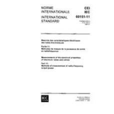 IEC 60151-11 Ed. 1.0 b:1966