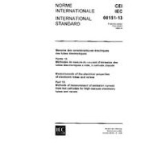 IEC 60151-13 Ed. 1.0 b:1966