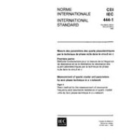 IEC 60444-1 Ed. 2.0 b:1986