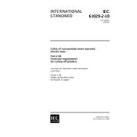 IEC 61029-2-10 Ed. 1.0 en:1998