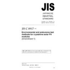 JIS C 8917:1998/AMENDMENT 1:2005